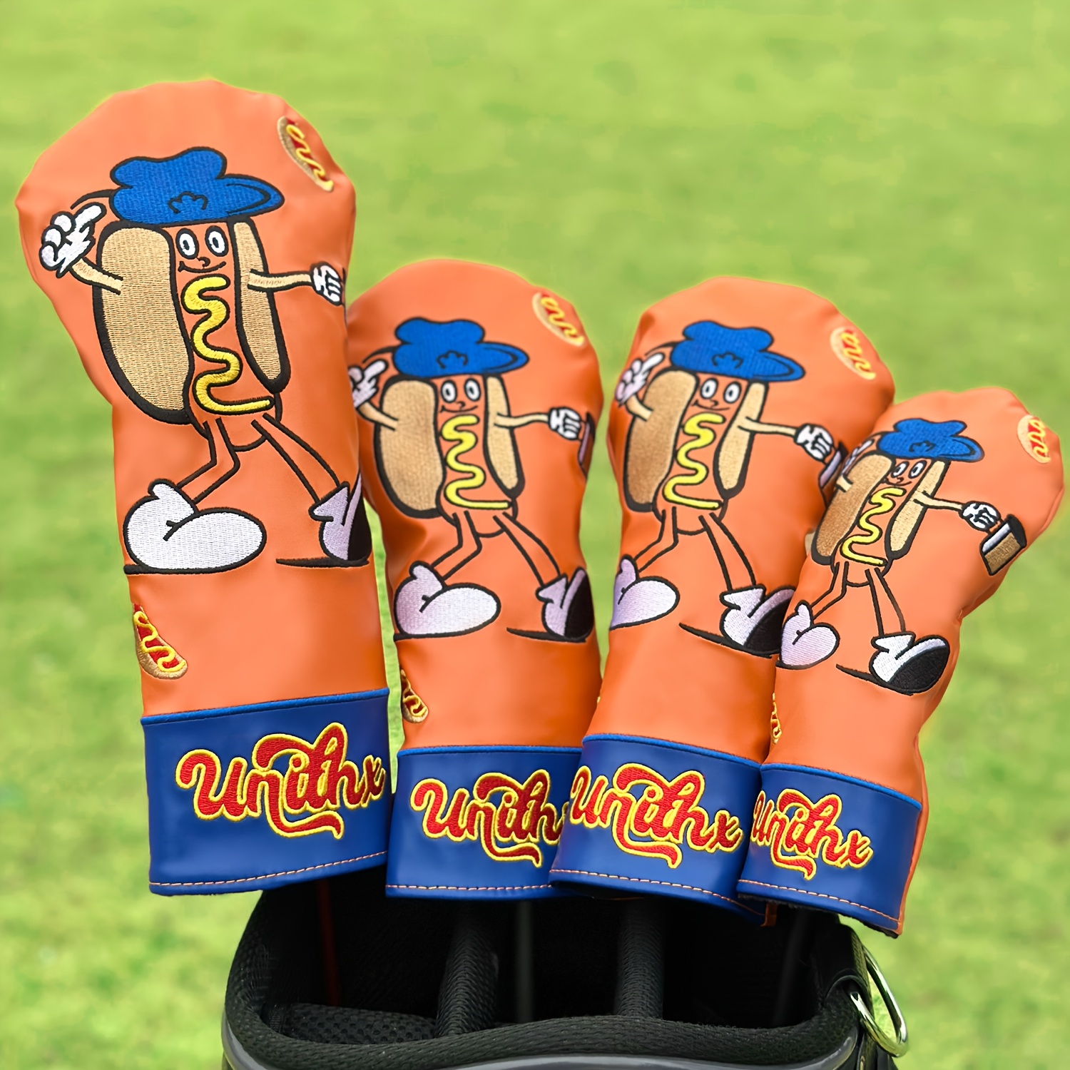 Headcover Driver - 1pc/4pcs Hot Dog Golf Club Head