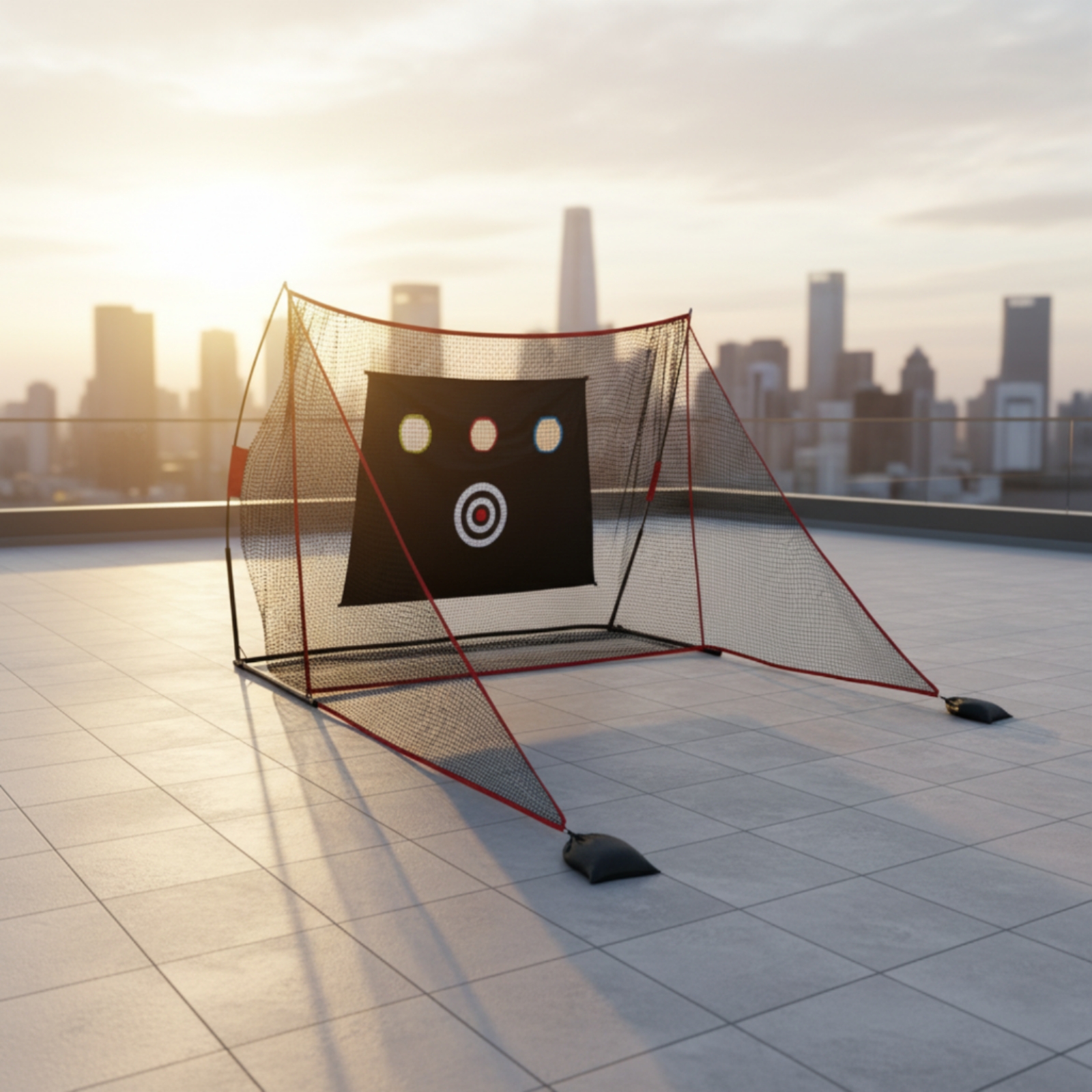 Practice Net Hitting - Golf Hitting Net Red Trim Practice