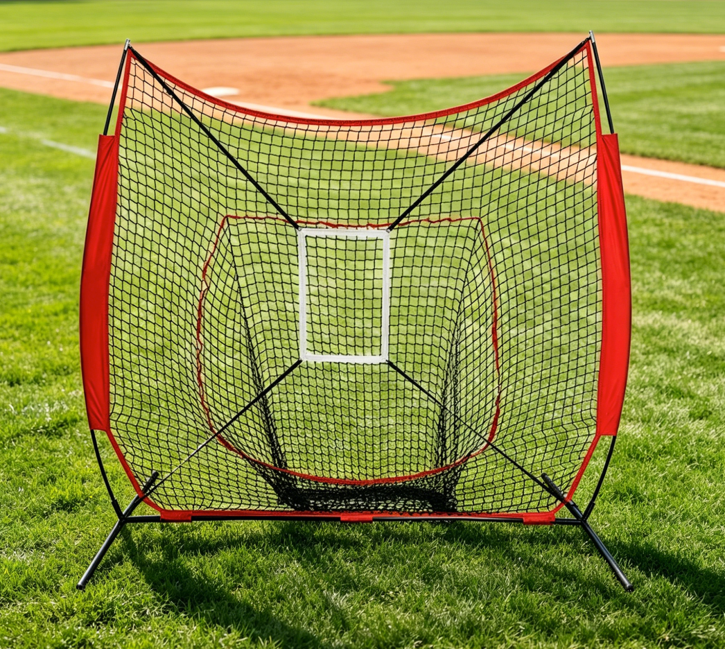 Practice Net Hitting - 7x7ft Baseball Practice Net, Portable Indoor