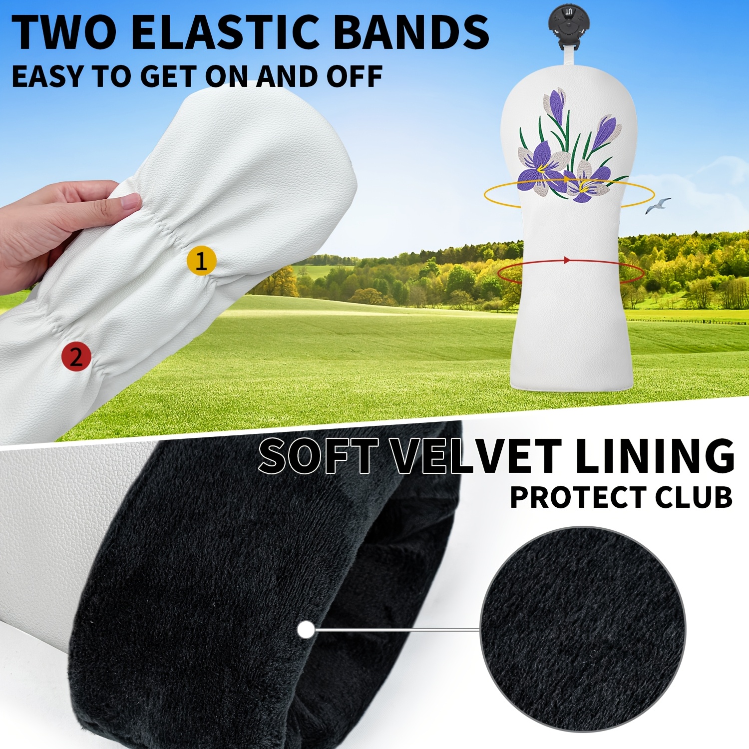 1pc/3pcs Driver, Fairway, Hybr - đánh giá và giá Headcover Driver