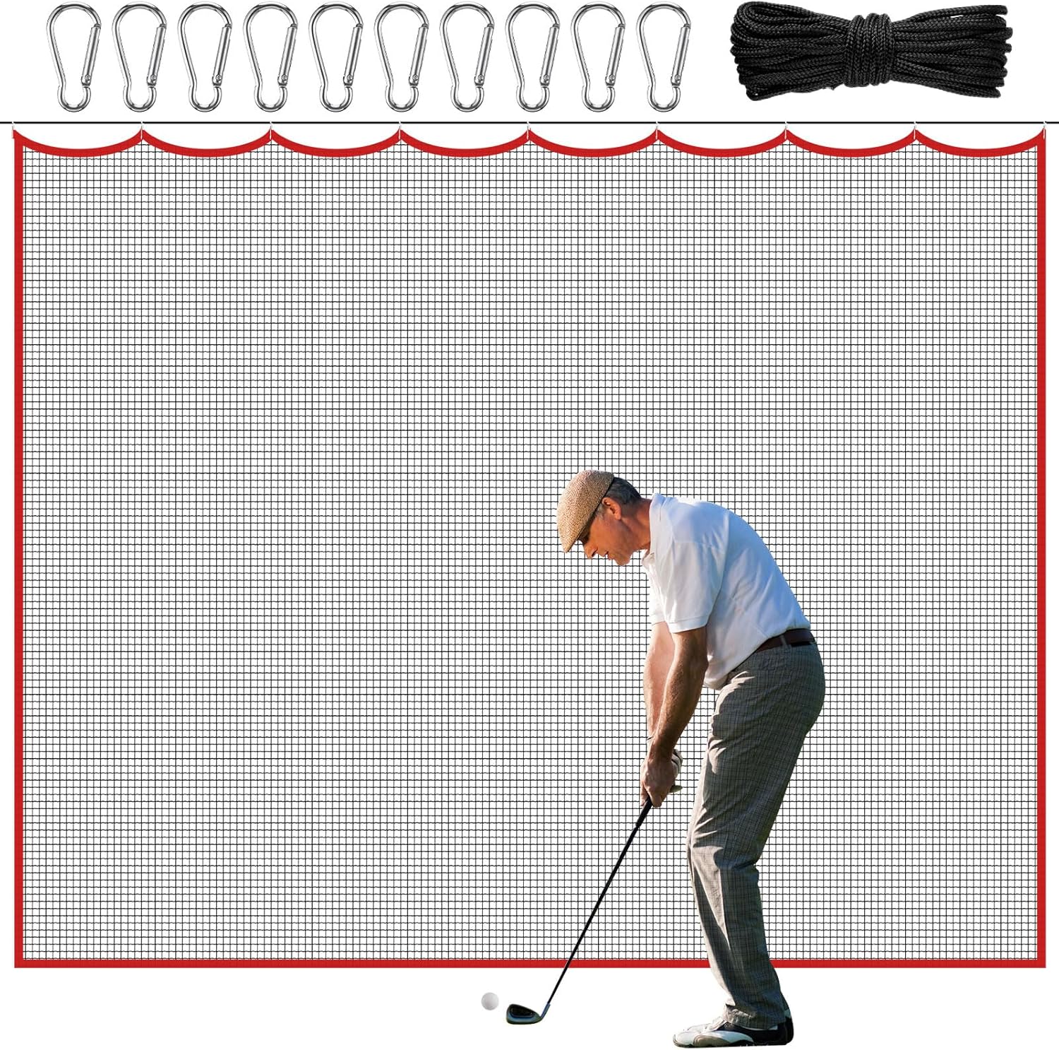 Heavy Duty Golf Net 10x10FT Go - đánh giá và giá Practice Net Hitting