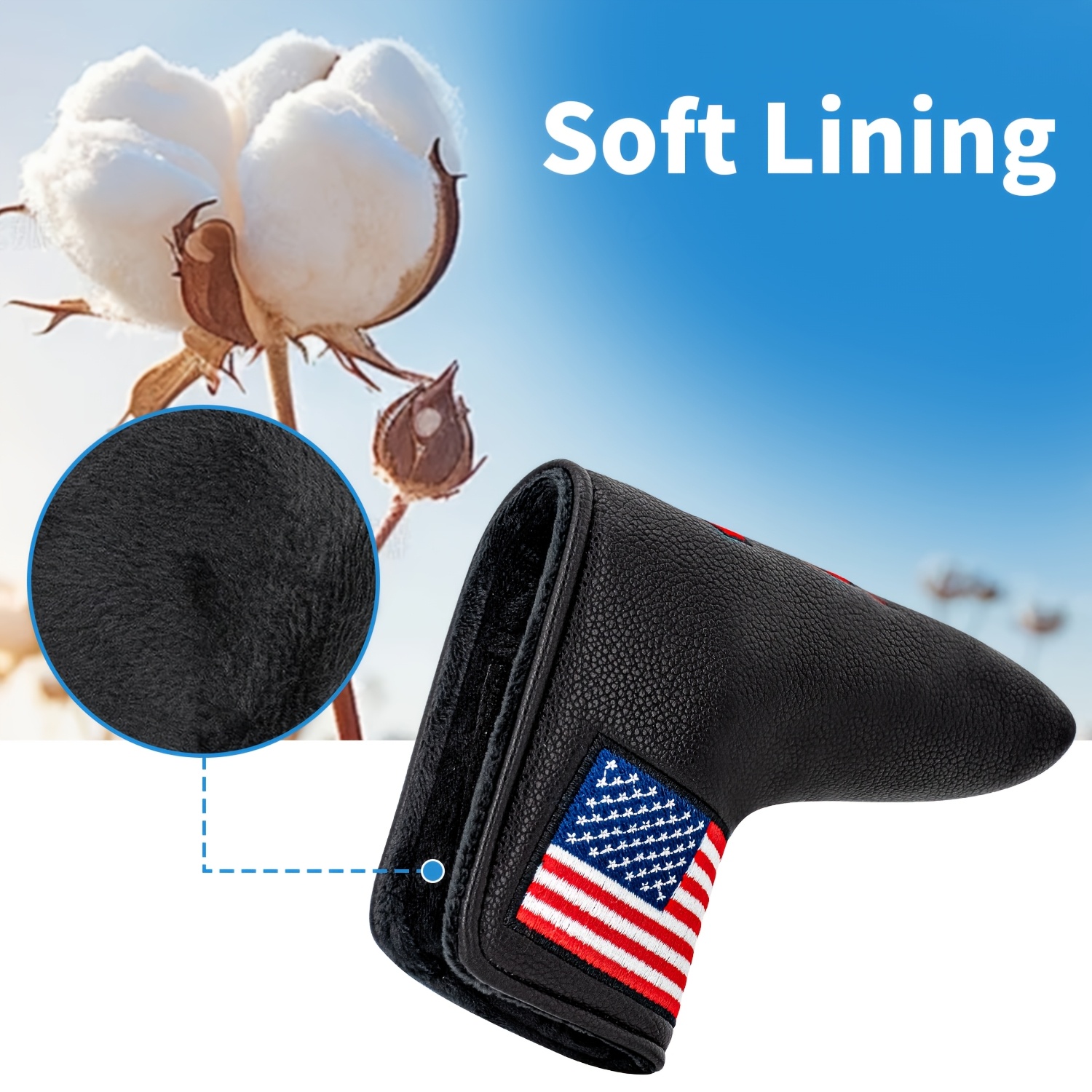 1pc USA Style Golf Putter Cove - đánh giá và giá Headcover Driver
