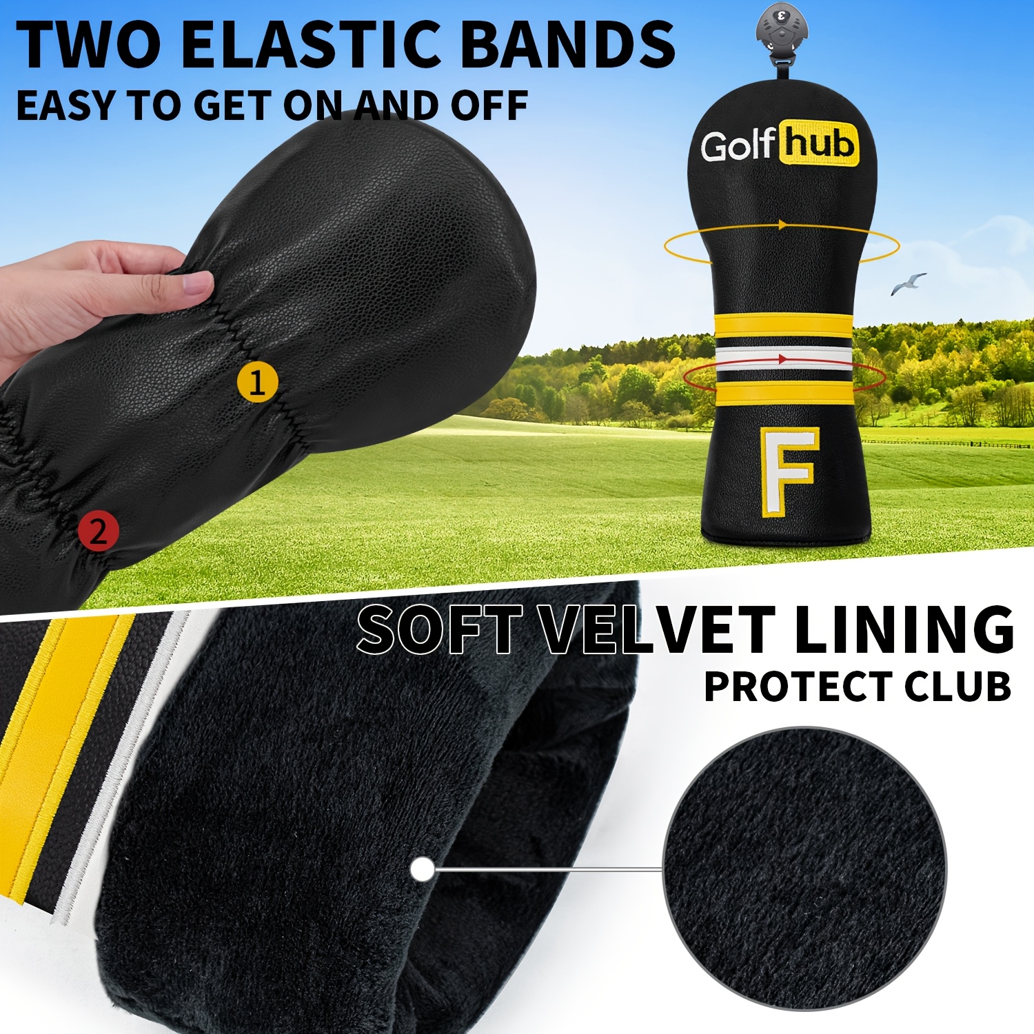 1pc/4pcs Driver/Fairway/Hybrid - đánh giá và giá Headcover Driver