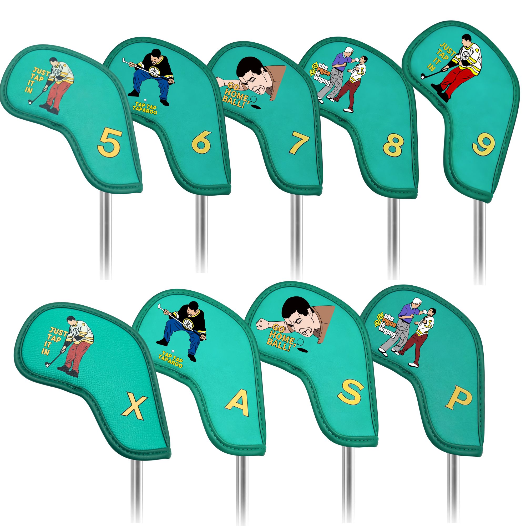 9 pcs Golf Iron Covers with Fu - đánh giá và giá Headcover Driver